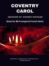 Coventry Carol: Duet for Bb-Trumpet and French Horn P.O.D. cover